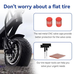Straight valve stem included for SHIQINHA tire mounting