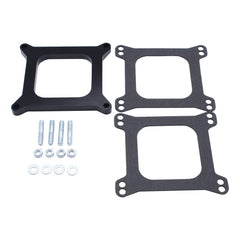 SHLPDFM black carb spacer, 1-set, enhances heat isolation and intake efficiency.