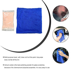 SHMZK polishing towel cleans residue after glass restoration