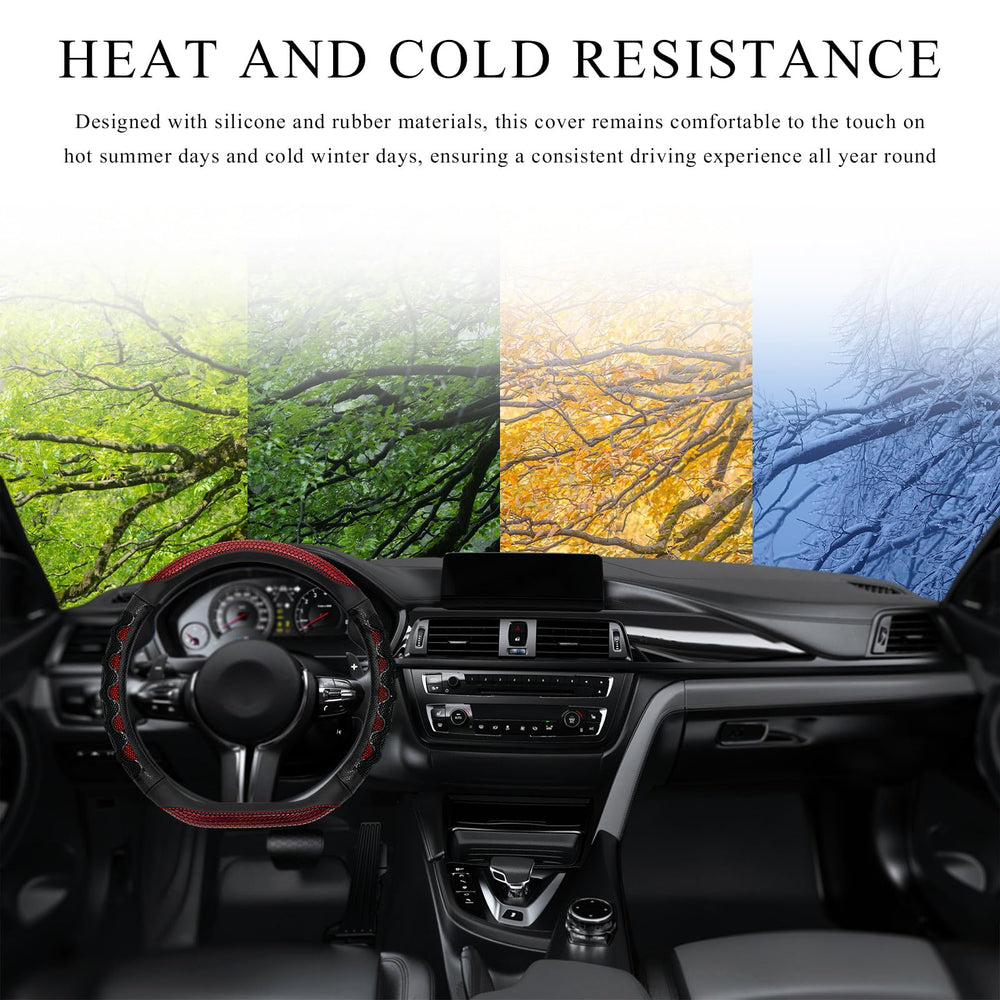 SHMZK 3D honeycomb surface offers comfortable grip during driving.