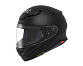 Shoei RF-1400 front view helmet with aerodynamic shell for windy rides.