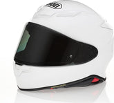 Shoei RF-1400 helmet shell with aerodynamic design for stable-speed riding.