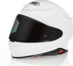 Shoei RF-1400 helmet shell with aerodynamic design for stable-speed riding.