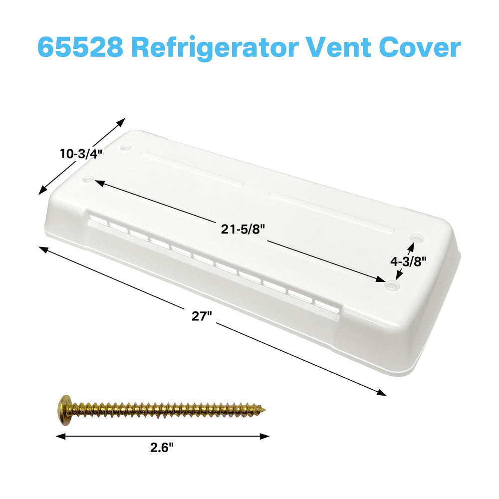 showingo replacement vent cover for Ventmate 65528 with polar white finish