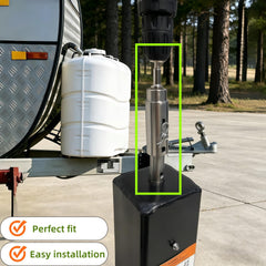 Shrandi clevis pin and hairpin pins ensure secure trailer jack connections
