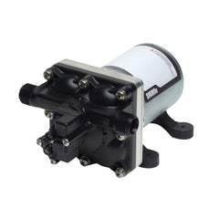 SHURFLO 4008-101-E65 Revolution water pump for quiet, self-priming performance in 12V systems.