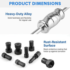 Siapupy internal bearing puller grips bearings in tight spaces.