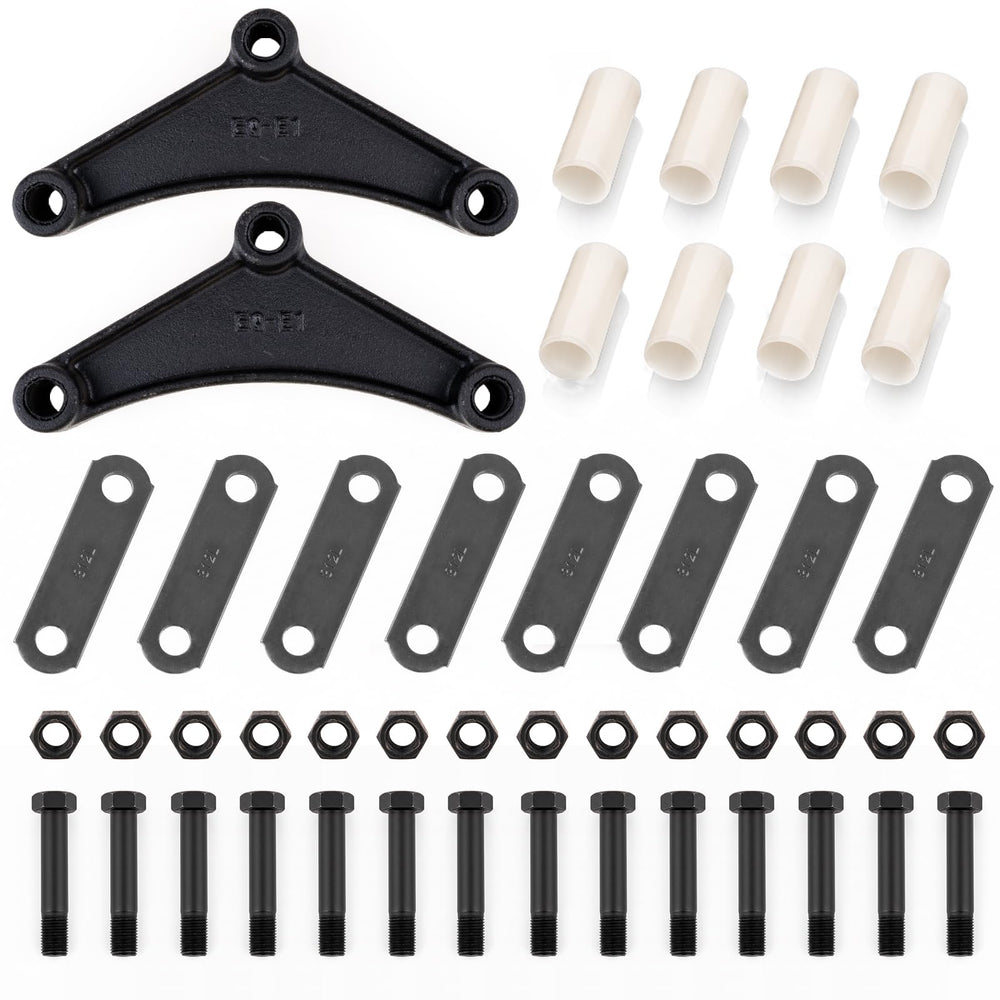 Siapupy trailer shackle kit equalizers boost suspension alignment and longevity.