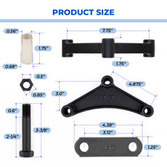 Siapupy shackle straps displayed for secure, quick replacement on heavy-duty trailers.