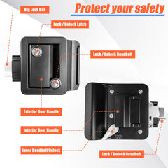 Siasky anti-theft RV door lock internal rotation prevents accidental lock-ins.