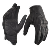 Sibewora men's gloves front view in premium goatskin leather for daily wear.
