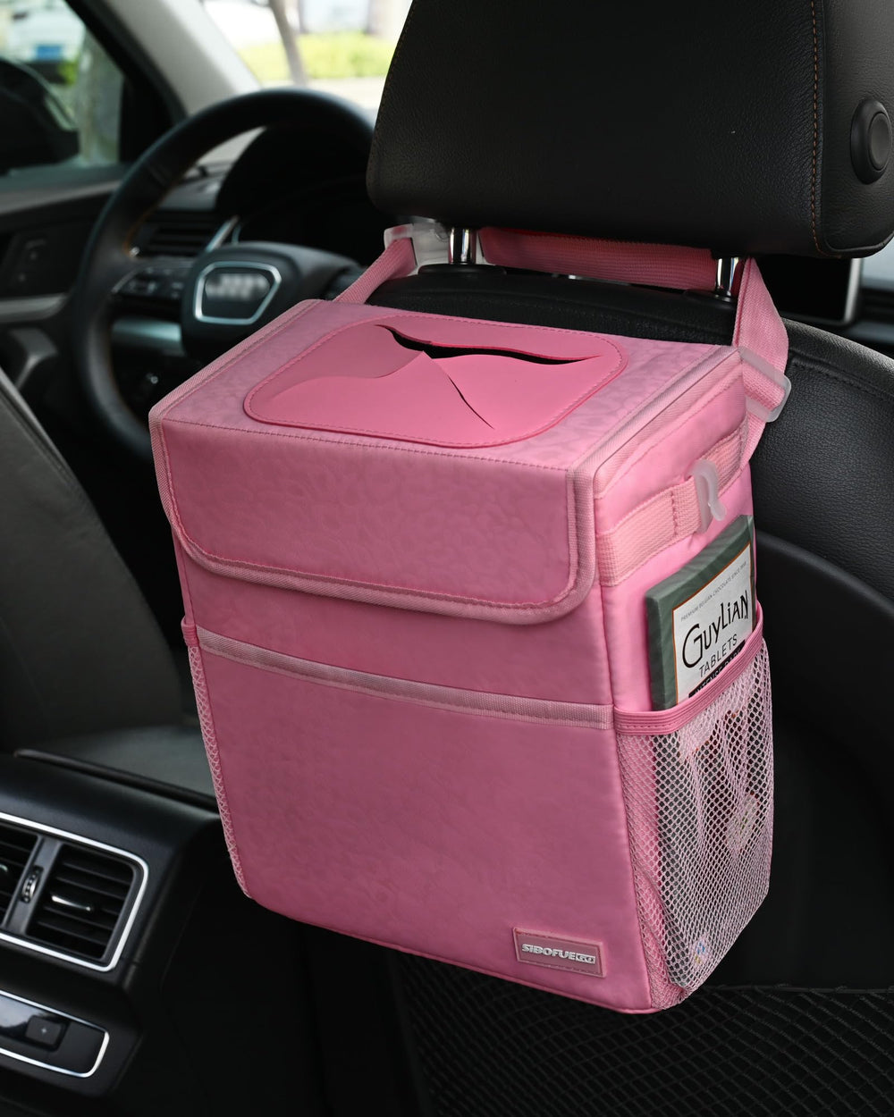 SIBOFUEGO storage bin leopard-pink keeps drinks within reach during gatherings.