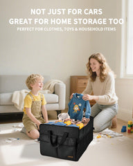 SIBOFUEGO sturdy trunk organizer fabric can be immersed for a deep clean.