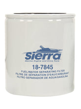 Sierra fuel filter medium front view shows high-flow design for engines