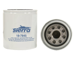 Sierra fuel filter medium packaging demonstrates OEM replacement ready for Mercury and Yamaha