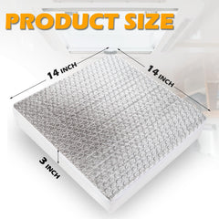 SIKADEER vent insulator has non-slip silicone dots for secure placement