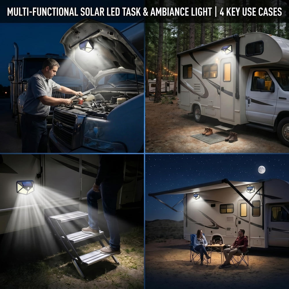 Silanit durable outdoor light stays in place during travel.
