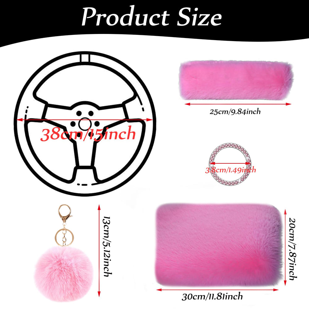 Silence Shopping pink gift-pack car accessories for women and girls.