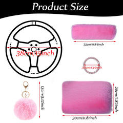 Silence Shopping pink gift-pack car accessories for women and girls.