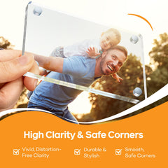 SiLiANK crystal-clear acrylic close-up highlighting clarity and scratch resistance