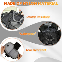 Silutrcn bag with durable zipper access for easy item retrieval.