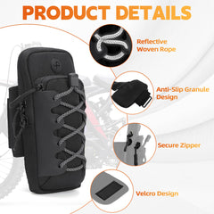 Silutrcn secondary pocket holds keys and cards securely.