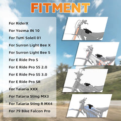 Silutrcn front bag two-pocket design keeps essentials organized during rides.