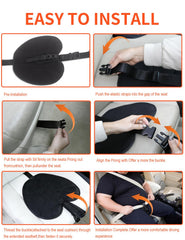 SILVIP pregnancy seat cover in use demonstrating quick installation on the seat