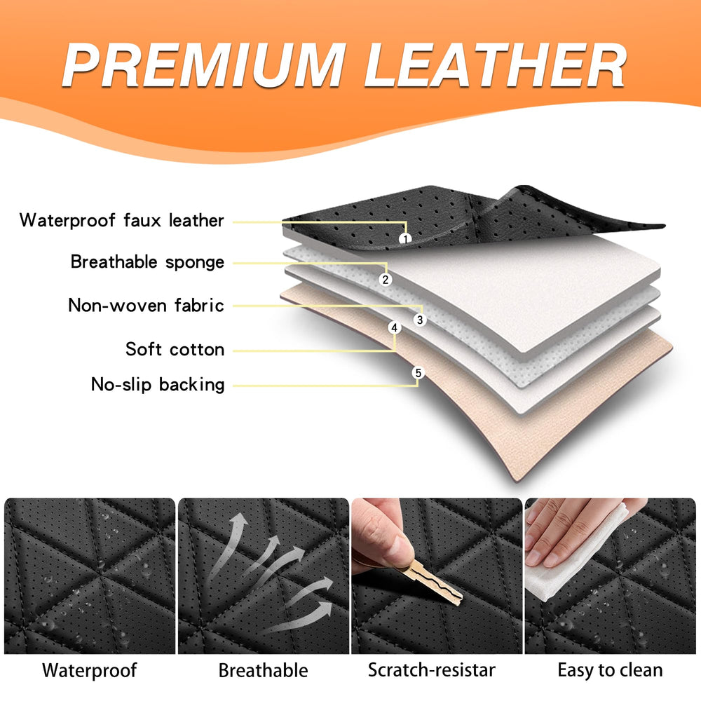 Simgoo F150 seat covers easy installation with the included guide.