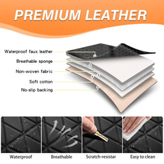 Simgoo F150 seat covers easy installation with the included guide.