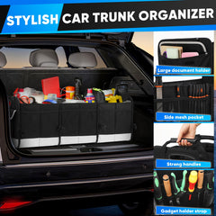 Simniam trunk organizer compact size for front-seat storage during travel