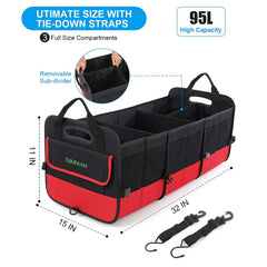 Simniam trunk organizer oxford 600D material resists dirt and wear