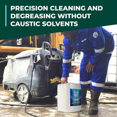 Simple Green Extreme Aircraft Cleaner spray application on airframe panels tackles built-up grime.