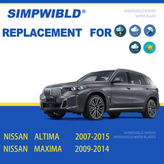 SIMPWIBLD 17-inch passenger-side wiper blade delivering clean sweeps.