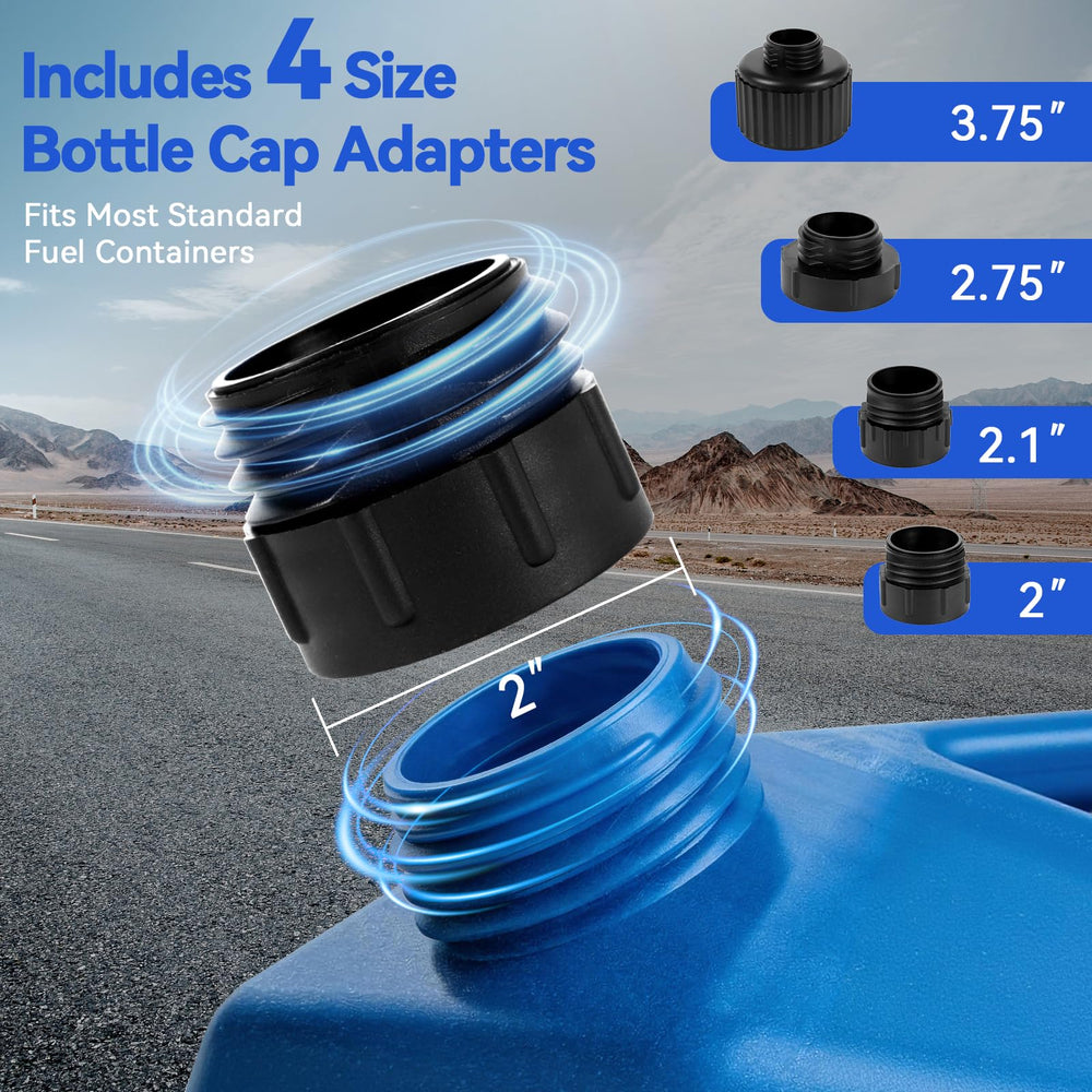 Sinceholy pump delivers 3.2 GPM flow for quick fueling of cars and equipment.