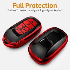 Sindeda Honda key fob red cover highlights five button layout for easy access.