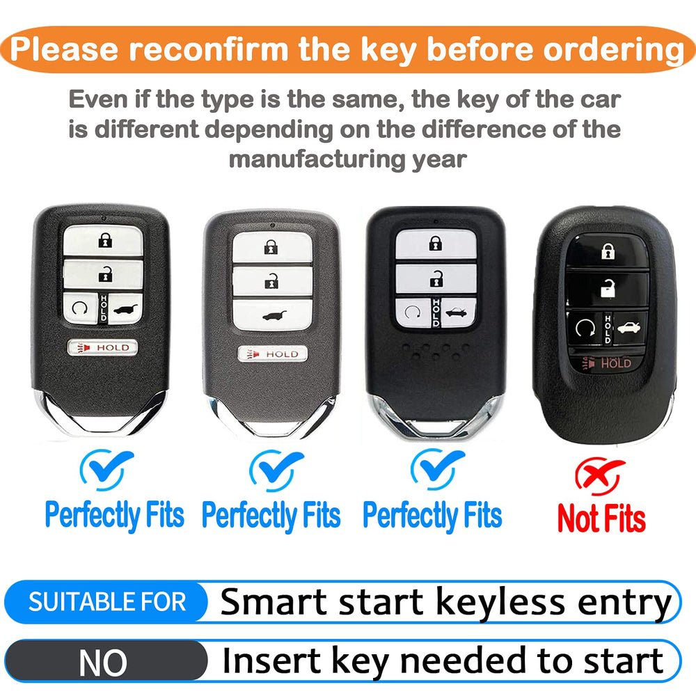 Sindeda Honda key fob cover with leather keychain keeps keys organized on the go.