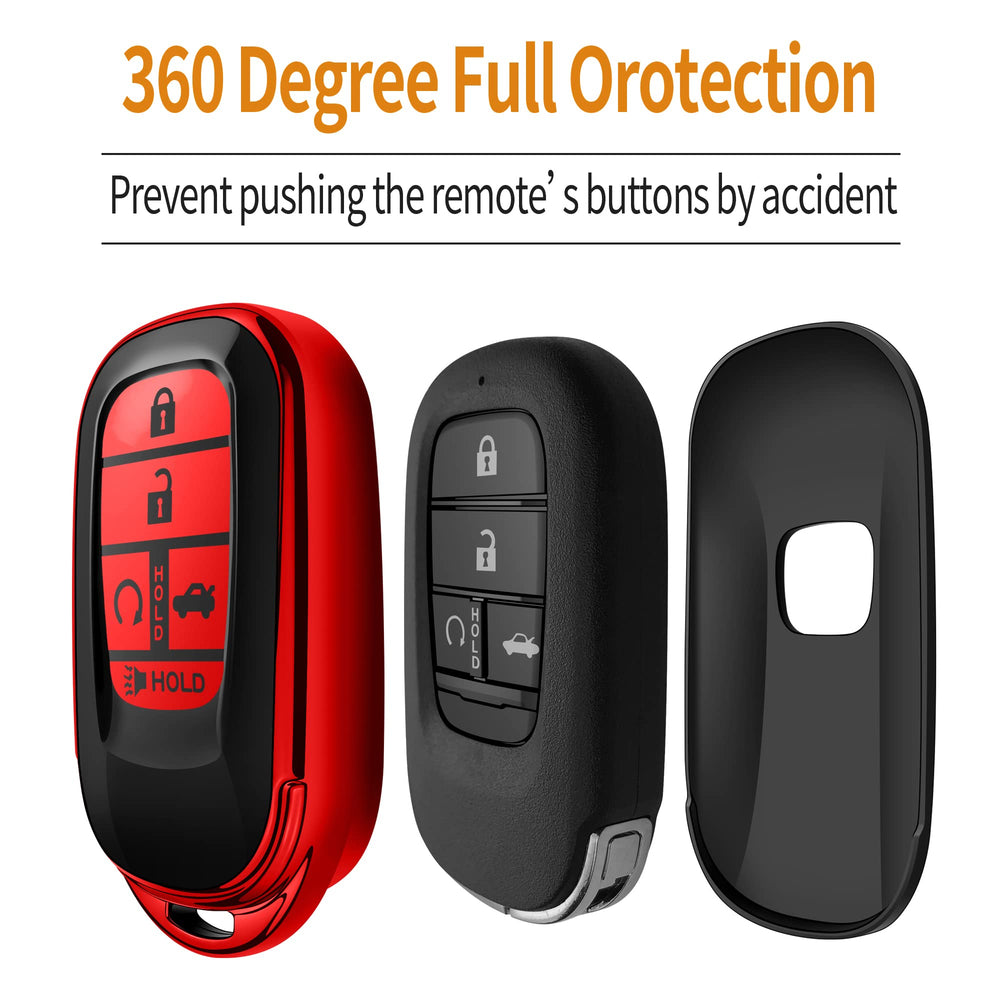 Sindeda Honda key fob leather keychain detail adds premium touch.