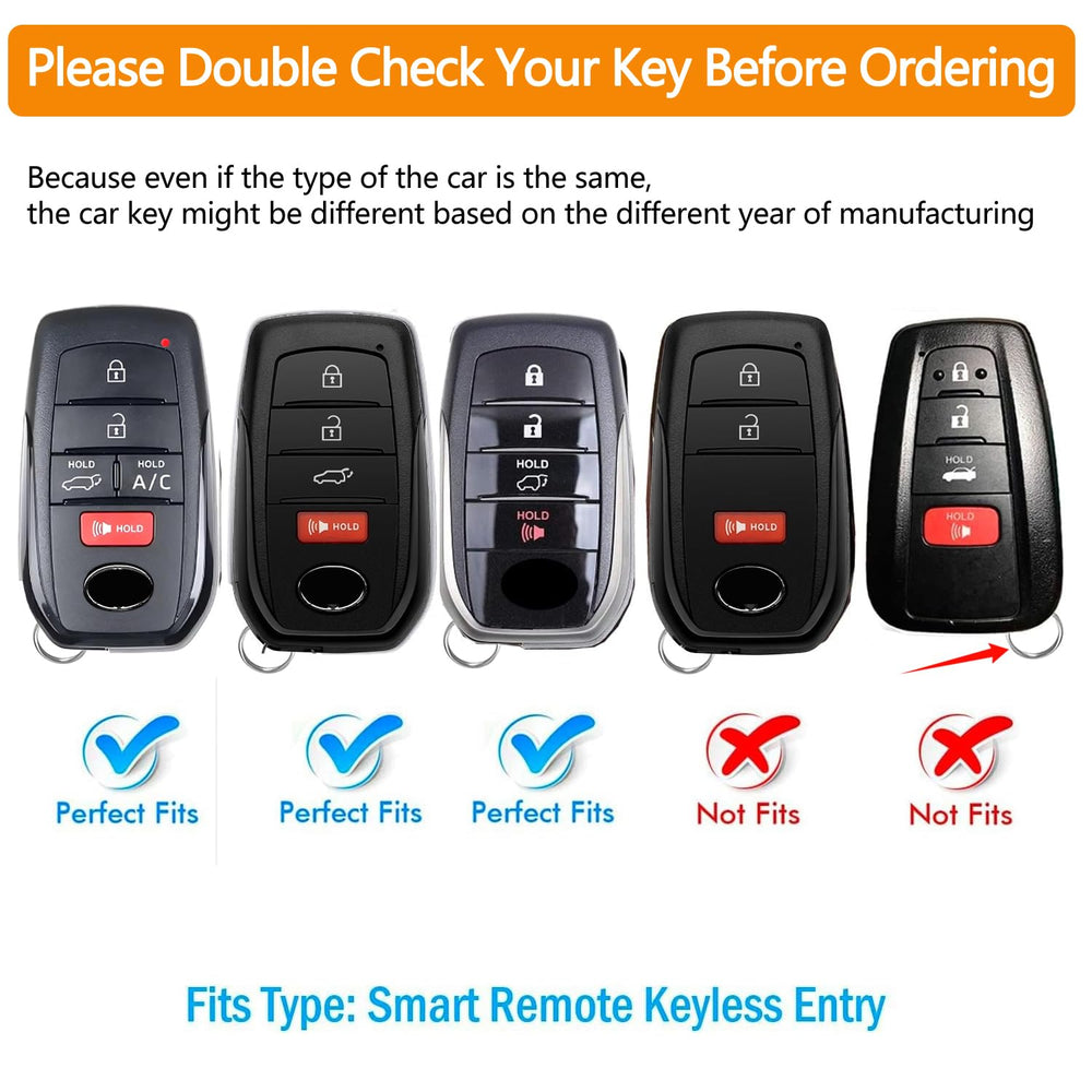 Sindeda Toyota key fob cover one-piece design for easy installation and secure fit.