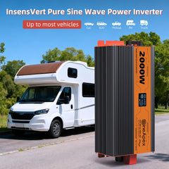 SineApex inverter dashboard display shows live input and output