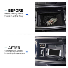 Sineside center-console organizer tray keeps daily essentials neatly stored in Mercedes W205