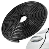 SINGARO 33ft car door edge guard on black edge protects from scuffs.