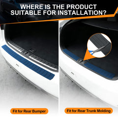 SINGARO easy-install bumper protector fits most vehicles without tools