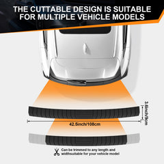 SINGARO flexible durable rubber bumper guard for long-lasting trunk protection