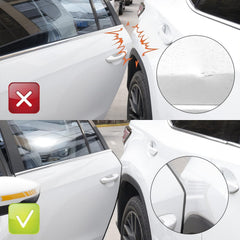 Four-door fit demonstrated on a vehicle for full protection.