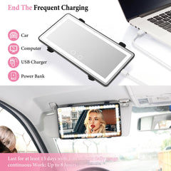 Memory function recalls last brightness and color settings on the SINGARO mirror.