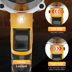 SINGTIP rivet gun features one-touch auto cycle for efficient riveting