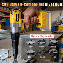 SINGTIP rivet gun with LED light for precise work in dim spaces