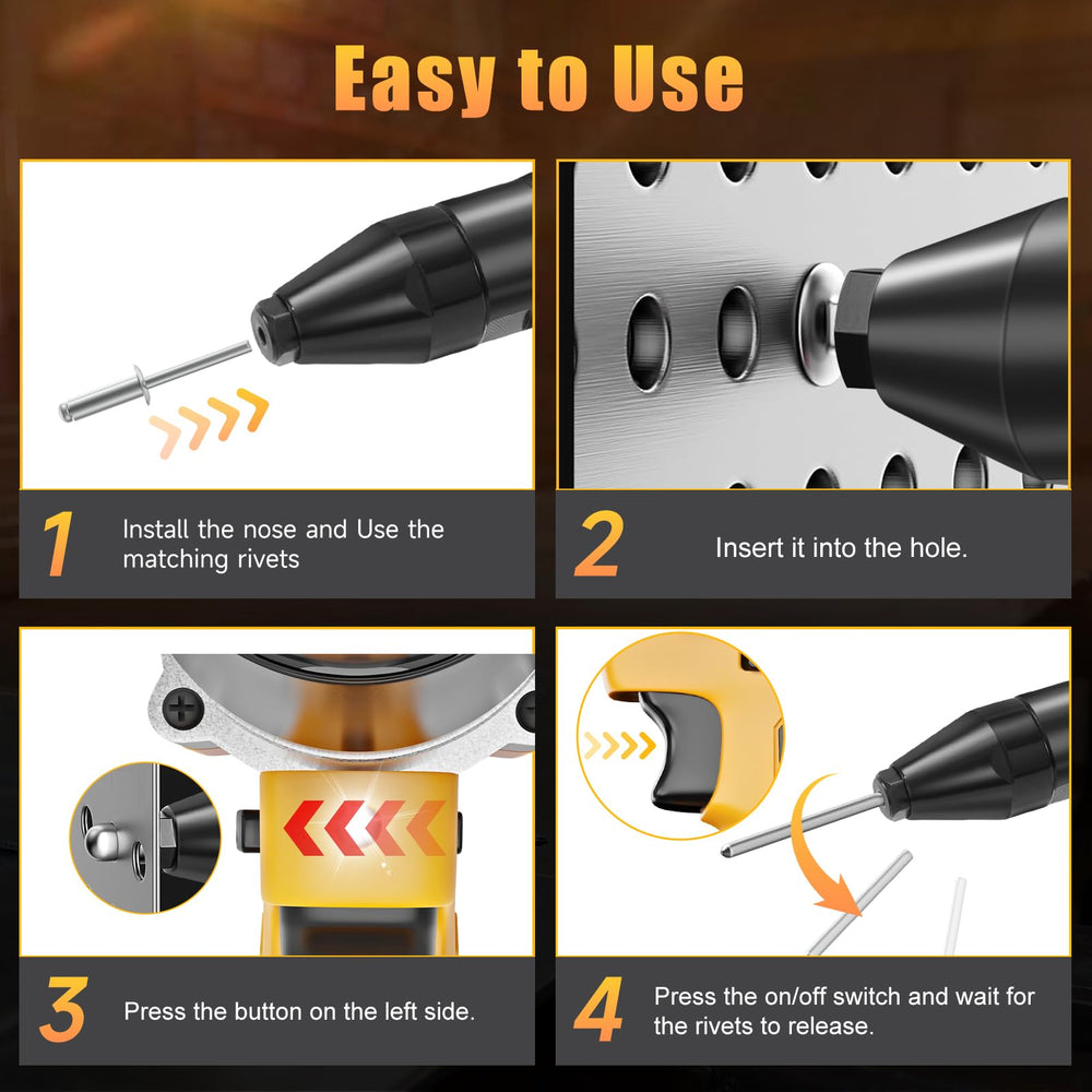 SINGTIP rivet gun delivers 2248 lbf pull for strong joints