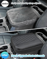 Sinminou center console pad on Tahoe/Suburban protects against scratches during daily use.